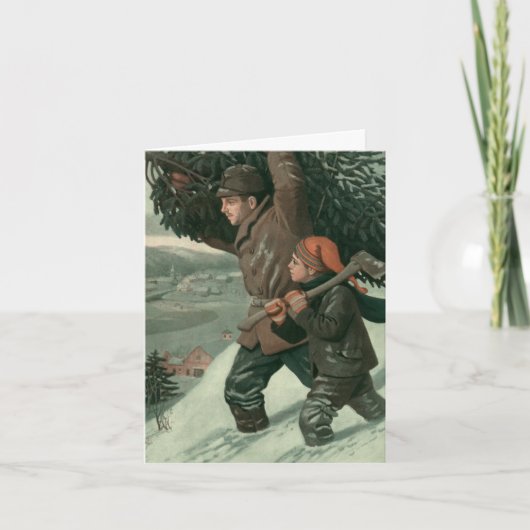 ヴィンテージクリスマス シーズンカード (正面)