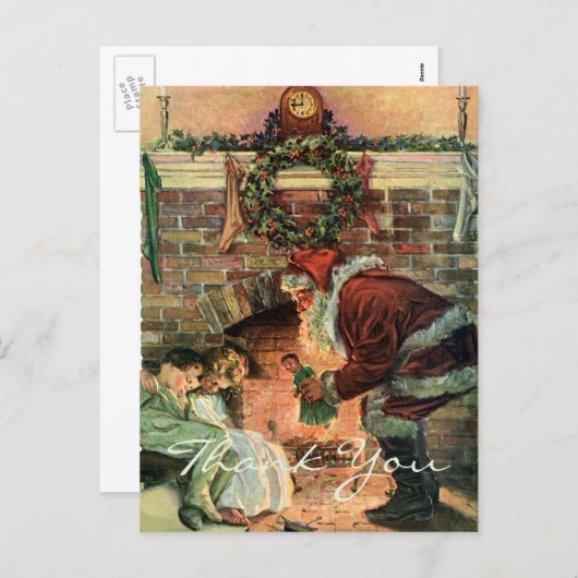 ヴィンテージクリスマス シーズンポストカード (正面/裏面)