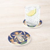 ヴィンテージクリスマス、スカンジナビアのサンタ・ルシア・エンジェル コースター (側面)