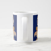 ヴィンテージクリスマス、スカンジナビアのサンタ・ルシア・エンジェル ジャンボコーヒーマグカップ (裏面)