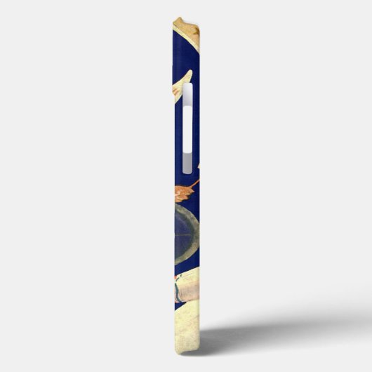 ヴィンテージクリスマス、スカンジナビアのサンタ・ルシア・エンジェル Case-Mate iPhoneケース (裏面 / 左)