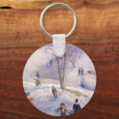ヴィンテージクリスマス、スレッジング、セントラルパーク グラクエンズ キーホルダー (正面)