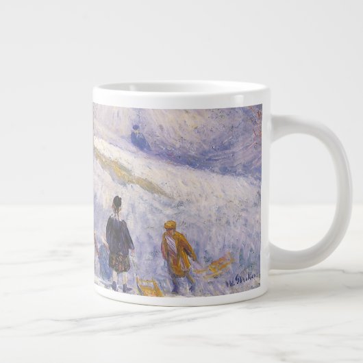 ヴィンテージクリスマス、スレッジ、セントラルパーク グラクエンズ ジャンボコーヒーマグカップ (右)