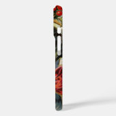 ヴィンテージクリスマス、ダックスシュントの子犬ホリー Case-Mate iPhoneケース (裏面 / 左)