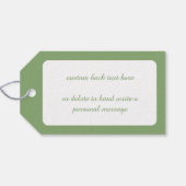 ヴィンテージクリスマス、ビクトリアンエンジェル with チェルブ ギフトタグ (裏面横)