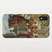 ヴィンテージクリスマス、ビクトリアンミュージシャンカロリング Case-Mate iPhoneケース (裏面(横))