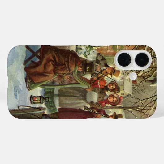 ヴィンテージクリスマス、ビクトリアンミュージシャンカロリング Case-Mate iPhoneケース (裏面 (横))