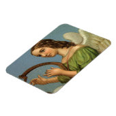 ヴィンテージクリスマス、ビクトリアン天使の音楽ハープ マグネット (左側)