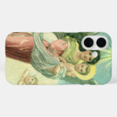 ヴィンテージクリスマス、ビクトリア時代の天使と幼児イエス Case-Mate iPhoneケース (裏面 (横))
