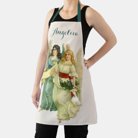 ヴィンテージクリスマス、ビクトリア時代の天使 エプロン (インサイチュ)