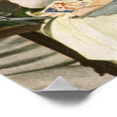 ヴィンテージクリスマス、ファミリーラッピングプレゼント ポスター (角)