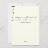 ヴィンテージクリスマス ブラックサンタクロース 眼鏡 シーズンカード (裏面)