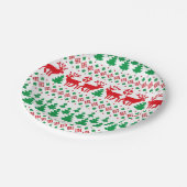 ヴィンテージクリスマス ペーパープレート (アングル)