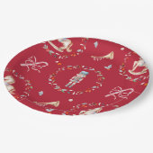 ヴィンテージクリスマス ペーパープレート (アングル)