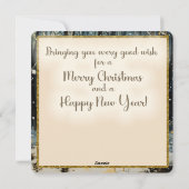 ヴィンテージクリスマス "ホリデーのためのノーム" シーズンカード (裏面)