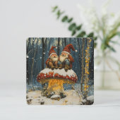 ヴィンテージクリスマス 「ホリデーシーズンの小人」 シーズンカード (スタンド正面)