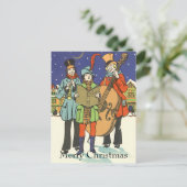 ヴィンテージクリスマス、ミュージシャンと音楽 シーズンポストカード (スタンド正面)