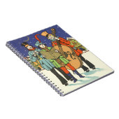 ヴィンテージクリスマス、ミュージシャンと音楽 ノートブック (右側)