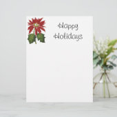 ヴィンテージクリスマス、レッドポインセチア冬の植物 (スタンド正面)