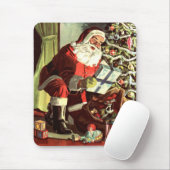 ヴィンテージクリスマス、レトロサンタクロースとプレゼント マウスパッド (マウス)