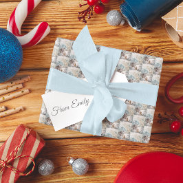 ヴィンテージクリスマス ロバの子猫 ラッピングペーパー