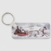 ヴィンテージクリスマス、ロード・ウィンター、スレイホース キーホルダー (裏面)