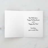 ヴィンテージクリスマス。不思議の国のおとぎ話のアリス シーズンカード (内部)