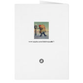 ヴィンテージクリスマス、大きなパッケージの子 (裏面)