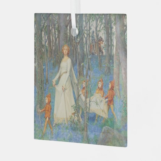 ヴィンテージクリスマス、妖精の森(1903) ガラスオーナメント (正面左)