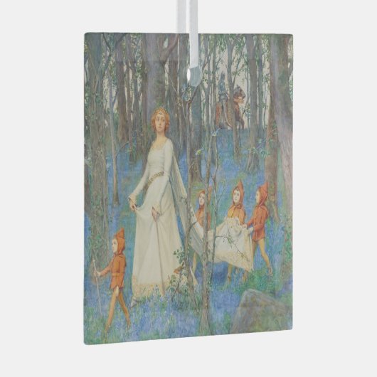 ヴィンテージクリスマス、妖精の森(1903) ガラスオーナメント (正面右)