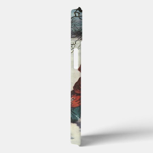 ヴィンテージクリスマス、子供雪合戦 Case-Mate iPhoneケース (裏面 / 右)