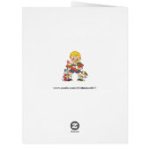 ヴィンテージクリスマス、少年とプレゼントと子犬 (裏面)