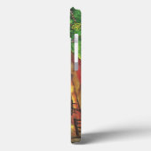 ヴィンテージクリスマス、居心地の良いログキャビンと暖炉 Case-Mate iPhoneケース (裏面 / 左)