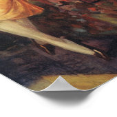 ヴィンテージクリスマス、愛とロマンスのカップル ポスター (角)