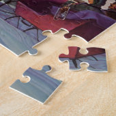 ヴィンテージクリスマス、愛とロマンスのスレジ ジグソーパズル (側面)