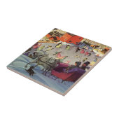 ヴィンテージクリスマス、愛とロマンスのスレッドライド タイル (側面)