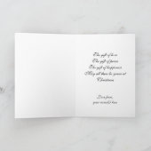 ヴィンテージクリスマス、愛とロマンス暖炉 シーズンカード (内部)