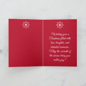 ヴィンテージクリスマス - 折りたたみ式グリーティングカード カード (内部)