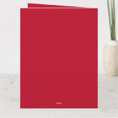 ヴィンテージクリスマス - 折りたたみ式グリーティングカード カード (裏面)