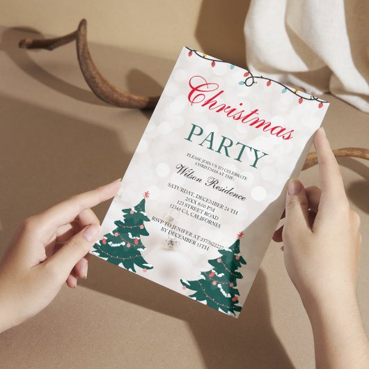 ヴィンテージクリスマス 招待状