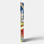 ヴィンテージクリスマス、森のサンタクロースと鹿 Case-Mate iPhoneケース (裏面 / 左)