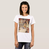 ヴィンテージクリスマス、母が寝る前の物語を読む Tシャツ (正面フル)