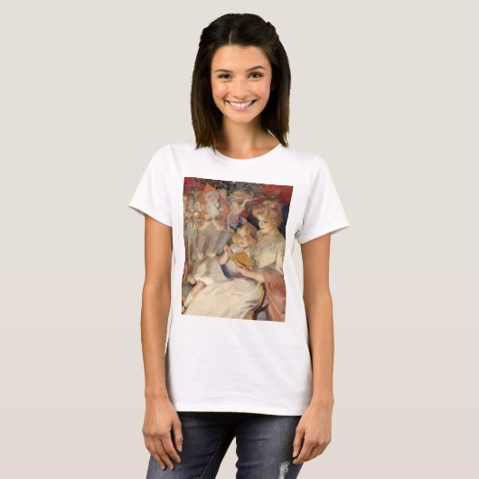 ヴィンテージクリスマス、母が寝る前の物語を読む Tシャツ (正面フル)