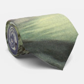 ヴィンテージクリスマス、氷のスケートをする人々と凍った湖 ネクタイ (ロール)