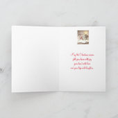 ヴィンテージクリスマス、父クリスマス、エンジェル、カスタム シーズンカード (内部)