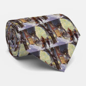 ヴィンテージクリスマス、父親のショッピングと子供 ネクタイ (ロール)