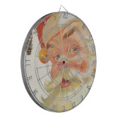 ヴィンテージクリスマス、秘密を持つ陽気なサンタクロース ダーツボード (正面左)