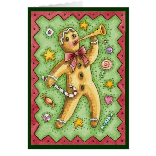 ヴィンテージクリスマス、簡単にカスタマイズできるカード (正面)