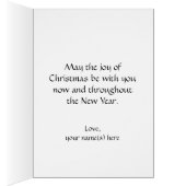 ヴィンテージクリスマス、簡単にカスタマイズできるカード (内側 (右))