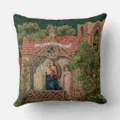 「ヴィンテージクリスマス」装飾用クッション クッション (裏面)